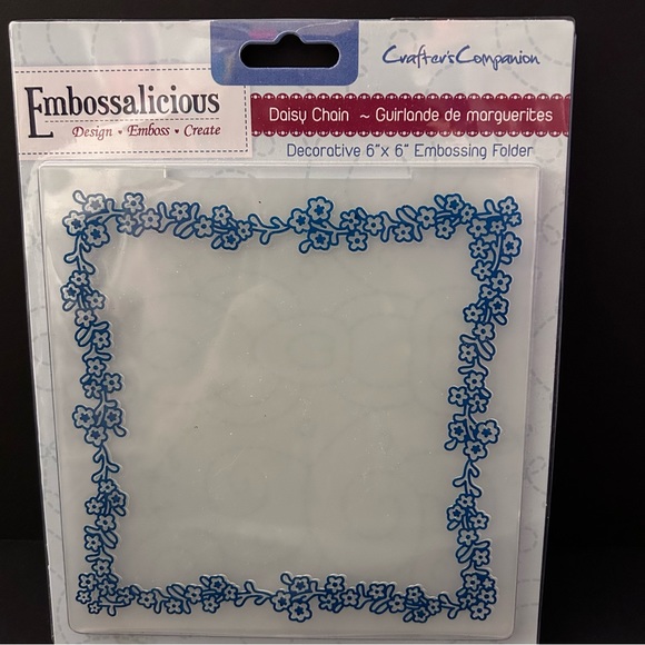 Crafter’s Companion embossalicious Daisy Chain embossing folder 6x6" - Picture 2 of 3